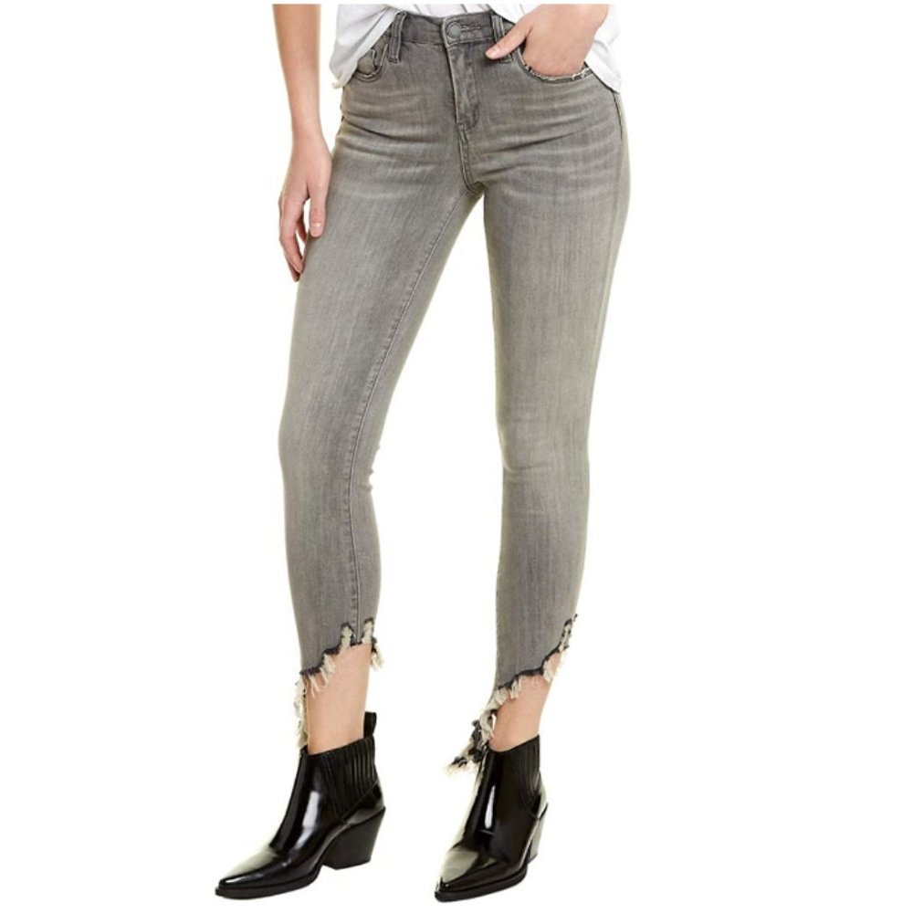 Blank NYC "The Varvick" Kick Flare Gray Jeans